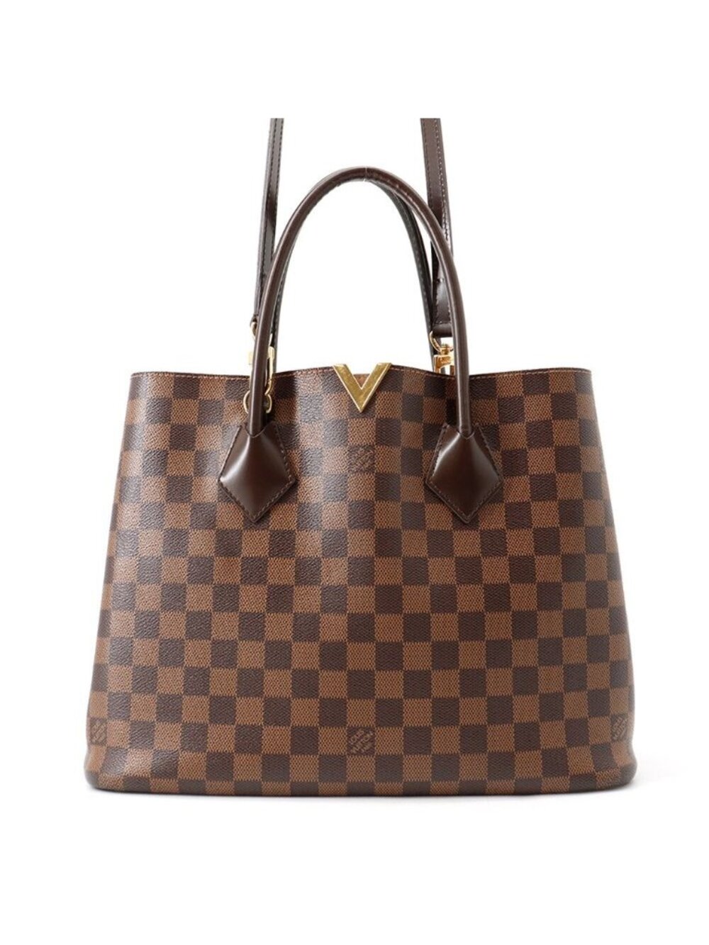 Louis Vuitton Tote Damier Ebene Kensington 2-Way Shoulder Bag